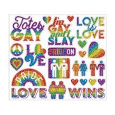 Rainbow Pride Glitter Body Jewelry